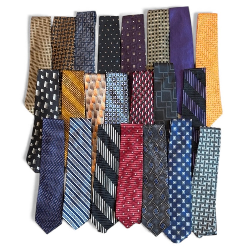 LNWOT Tom James Hand Tailored in USA Executive Collection 100% Silk Ties Lot